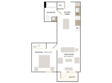 Apartment 211 floor plan